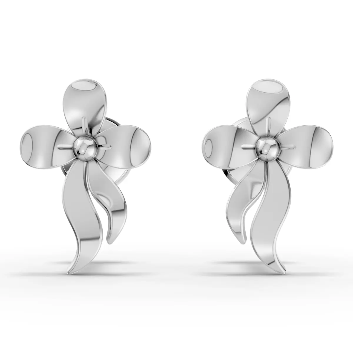 Minimal Flower Shape Earrings